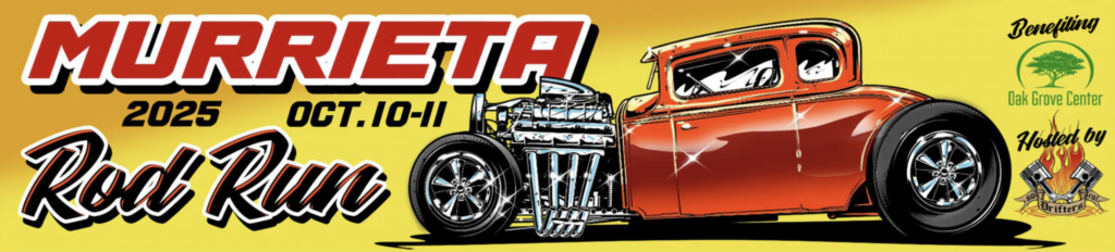 A photo of a drag car for the Murrieta Rod Run on October 10th through the 11th
